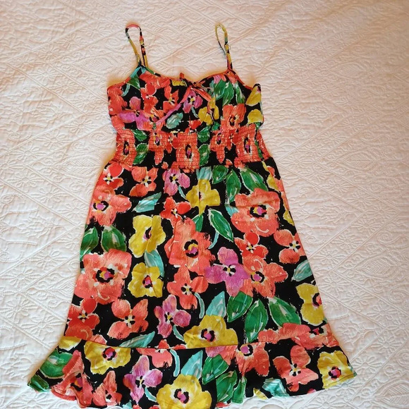 GB Dillards Summer Flower Strappy Dress - Picture 1 of 5